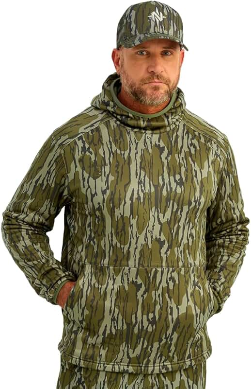 Men's Camo Hoodie for Hunting and Outdoor Activities