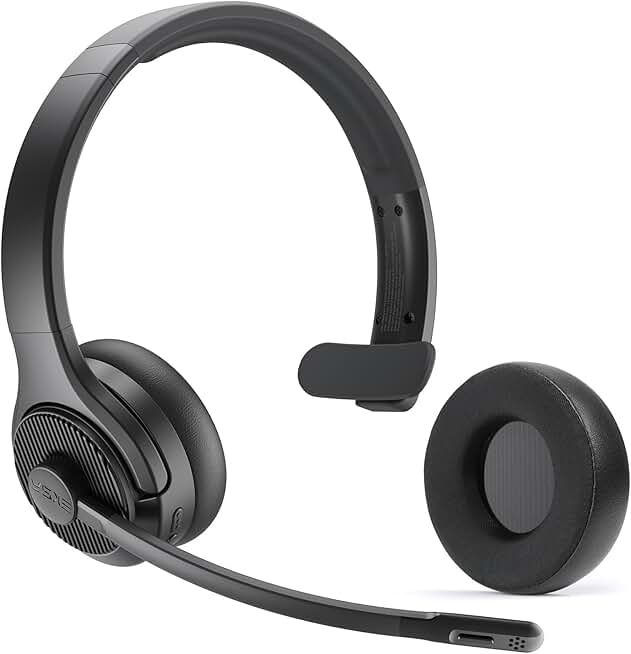 Wireless Bluetooth Headset with Mic and Noise Cancelling