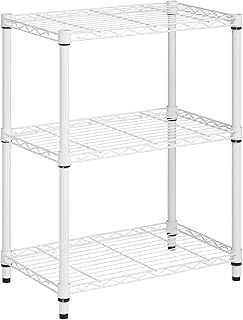 Heavy-Duty 3-Tier Metal Storage Shelf, 14" W x 24" L x 30" H