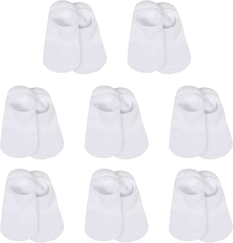 Baby No Show Socks Pack of 8