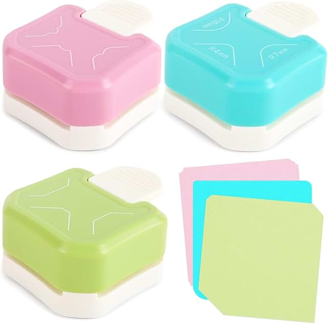 3-in-1 Corner Rounder Punch Set for Crafts