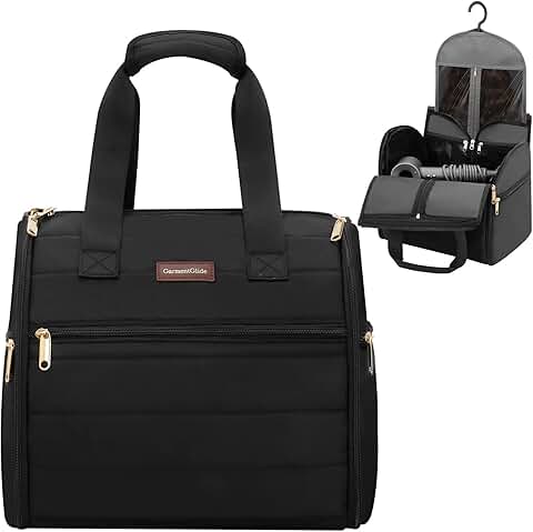 Travel Hair Tool Organizer with Wig Compartment