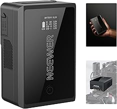 Mini V Mount Battery with D Tap, USB, OLED Screen