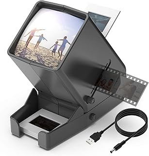 35mm Slide and Film Viewer with LED Light and 3X Magnification