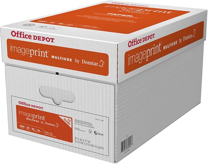 FSC Certified Multiuse Paper, 8.5x11, 20 Lb, White