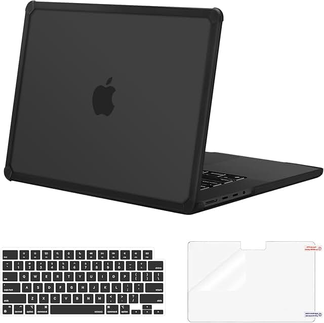 Heavy Duty TPU Bumper and Screen Film for 14-Inch MacBook Pro
