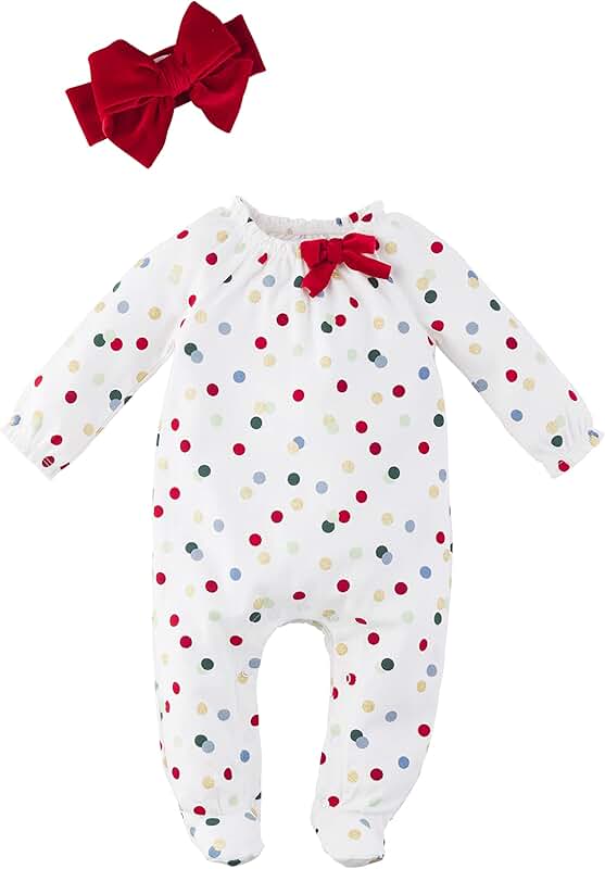 Baby Girls' Sleepwear and Headband Set