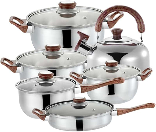 42-Piece Stainless Steel and Nylon Kitchen Utensils Set