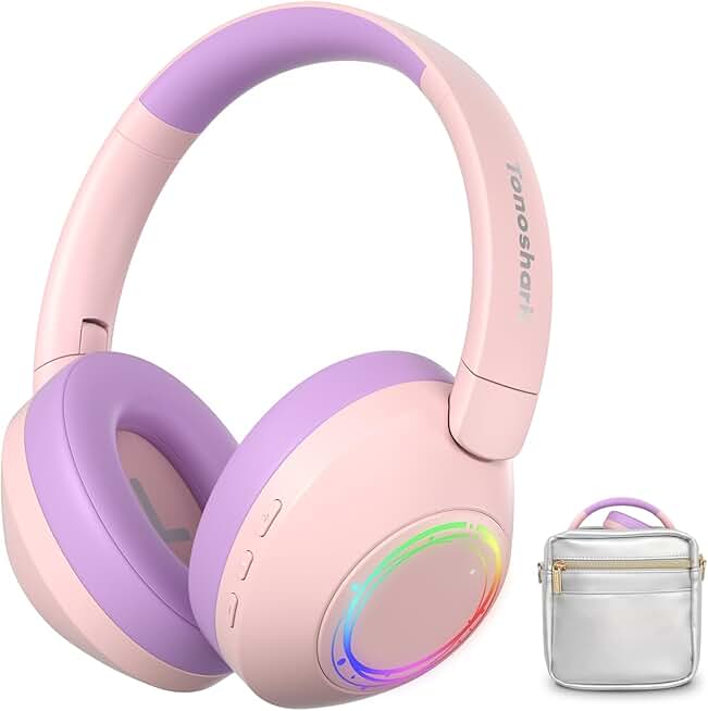 Colorful Kids Noise Cancelling Wireless Headphones with Microphone