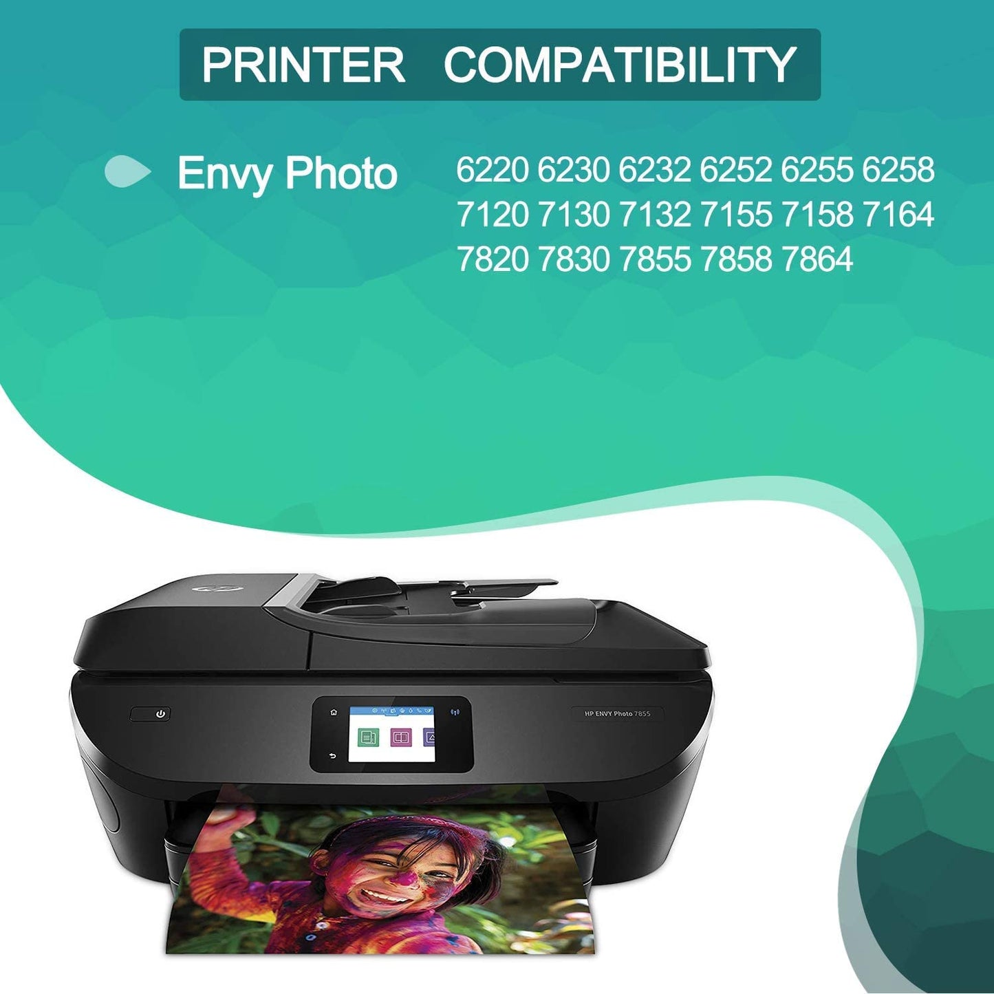 Remanufactured High-Yield 64 Ink Cartridge Replacement for HP 64XL for HP Envy Photo 7155 7855 6255 7120 6252 6220 6230 6258 7158 7130 7132 7164 7858 7800 6222 Printer (1 Black 1 Tri-Color)
