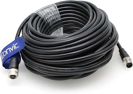 Industrial M12 5 Pin Male to Female Sensor Connector Cable 20M