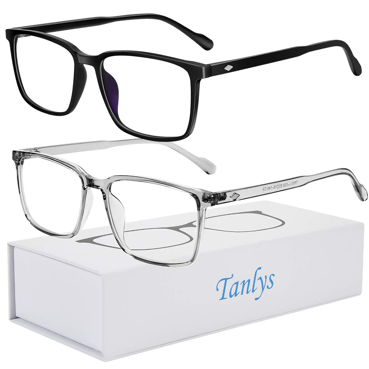 2 Pack Blue Light Blocking Glasses for Computer Eye Strain [Dry Eye & Sour Eye], Anti UV Reduce Headache