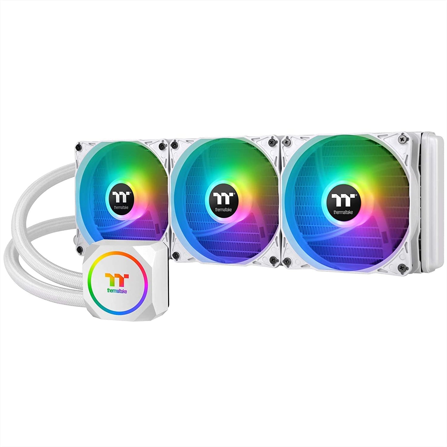 TH360 ARGB Motherboard Sync Snow Edition Intel LGA1700 Ready/AM5/AMD All-in-One Liquid Cooling System 360mm High Efficiency Radiator CPU Cooler CL-W302-PL12SW-B, White