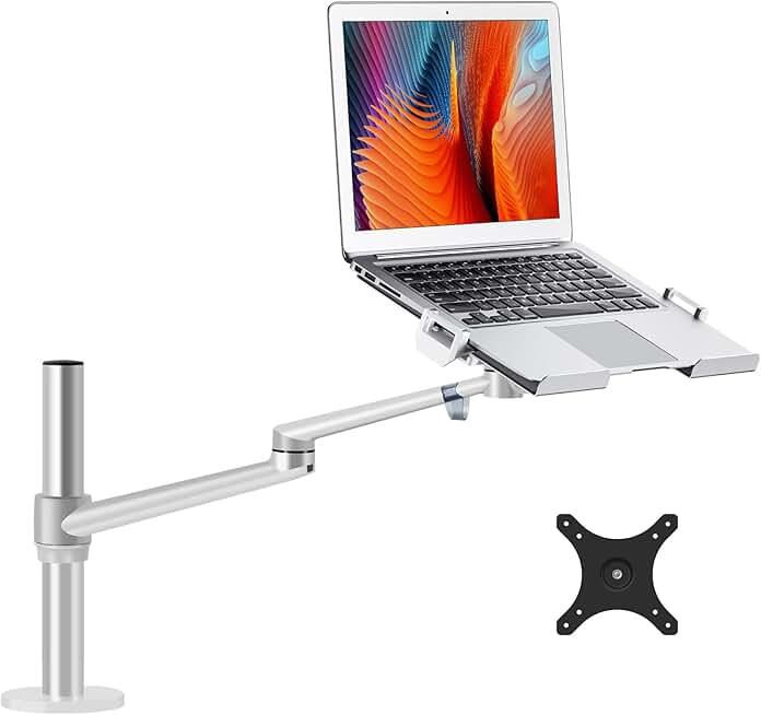 Height Adjustable Laptop and Monitor Mount Stand