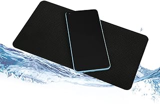 Large black anti-slip dashboard mat