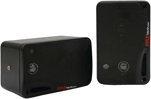 Pair of Waterproof 3.5-Inch Bluetooth Speakers