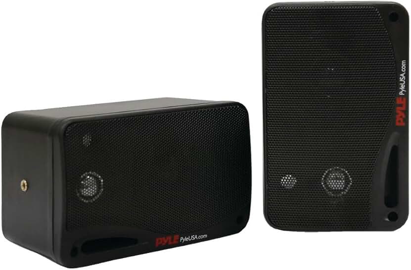 Pair of Waterproof 3.5-Inch Bluetooth Speakers