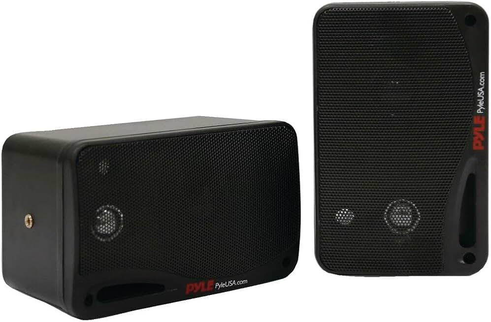Pair of Waterproof 3.5-Inch Bluetooth Speakers
