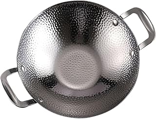 Stainless Steel Hammered Griddle and Casserole Pot with Lid