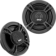 Pair of 6.5-inch 3-way car speakers, 300W, black