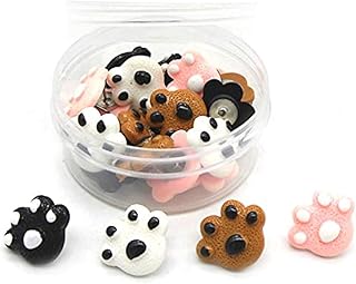 30 Paw Print Push Pins for Wall and Office Use
