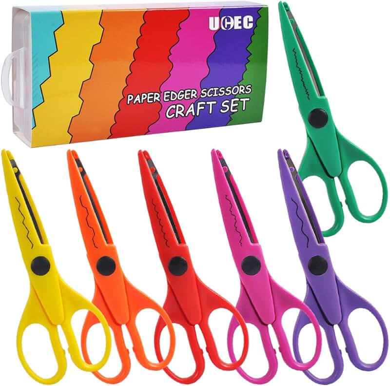 Decorative Edge Craft Scissors Set of 6