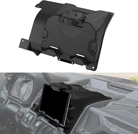 Tablet and phone holder with storage tray for Defender Max 2016-2023
