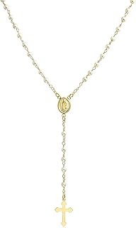 Delicate Angel Virgin Mary Medallion Necklace