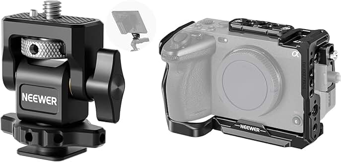Camera Monitor Mount with Cold Shoe and Screw