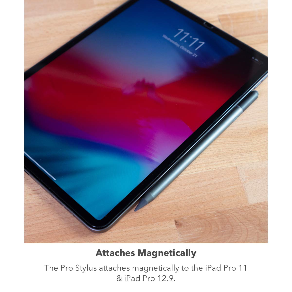 Pro Stylus with Active & Capacitive Tips, Palm Rejection, Tilt Recognition, Instant Bluetooth Pairing, Compatible with iPad Pro 11/12.9 (3,4, & 5 Gen)/Air 10.9/iPad 10.2/9.7/Mini 5