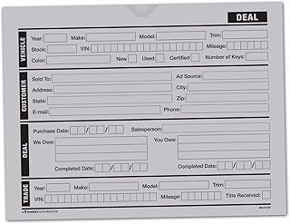 Gray Vehicle Deal Jackets, 100 Pack