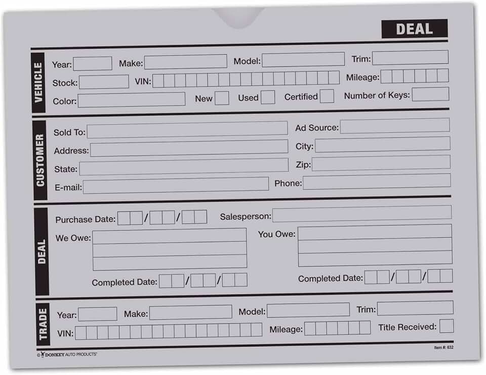 Gray Vehicle Deal Jackets, 100 Pack