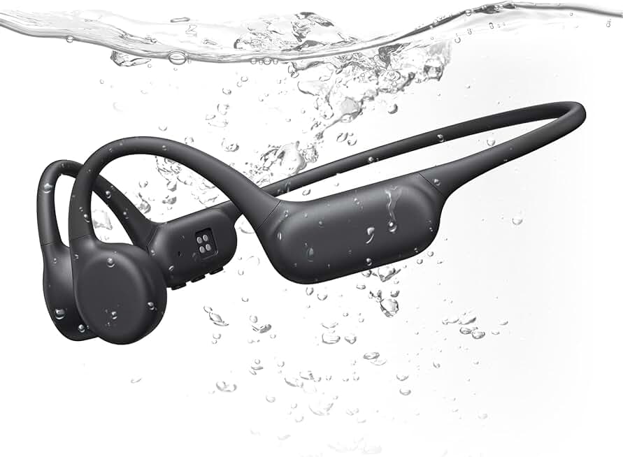 Bone conduction waterproof headphones with MP3 and 32GB memory