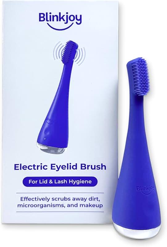 Electric eyelid brush for lid hygiene and eye health