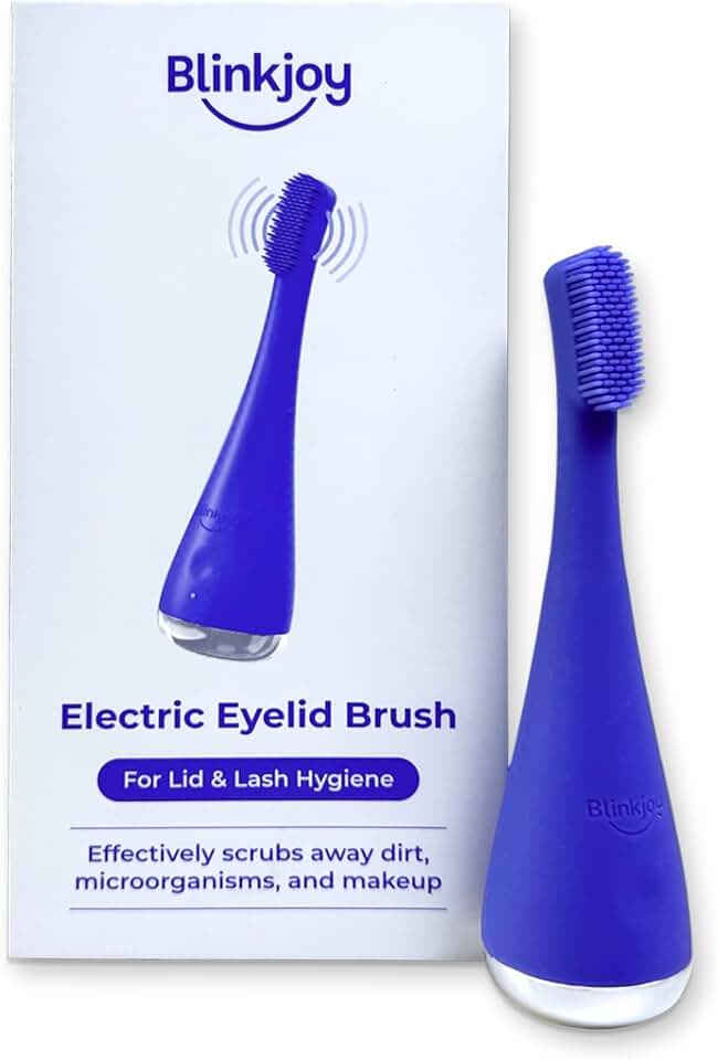 Electric eyelid brush for lid hygiene and eye health