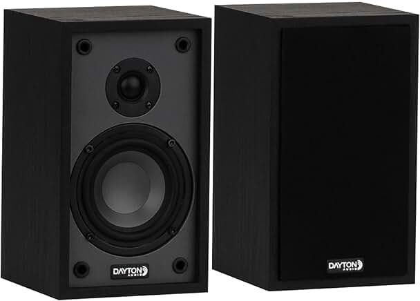Black Classic B40 Bookshelf Speakers Pair