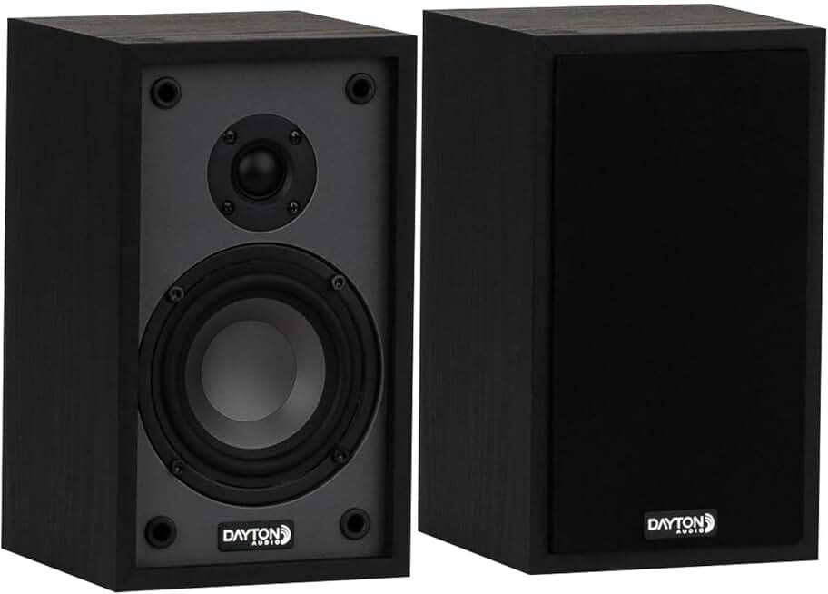 Black Classic B40 Bookshelf Speakers Pair