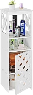 5-Tier White Bathroom Storage Cabinet