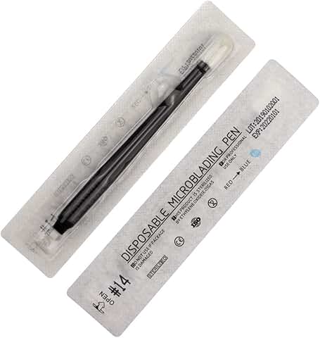 10 Disposable Microblading Pens with Needles and Caps