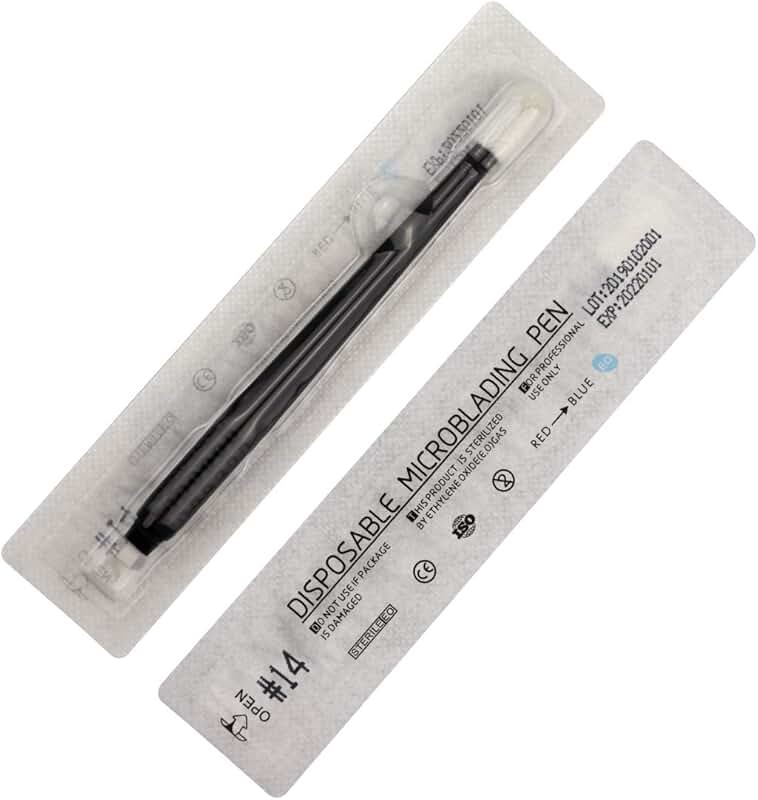 10 Disposable Microblading Pens with Needles and Caps
