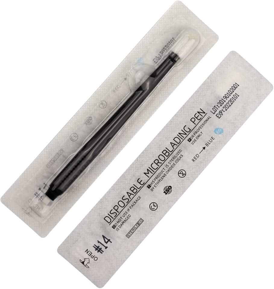 10 Disposable Microblading Pens with Needles and Caps
