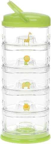 Stackable Portable Storage for Baby Snacks and Formula