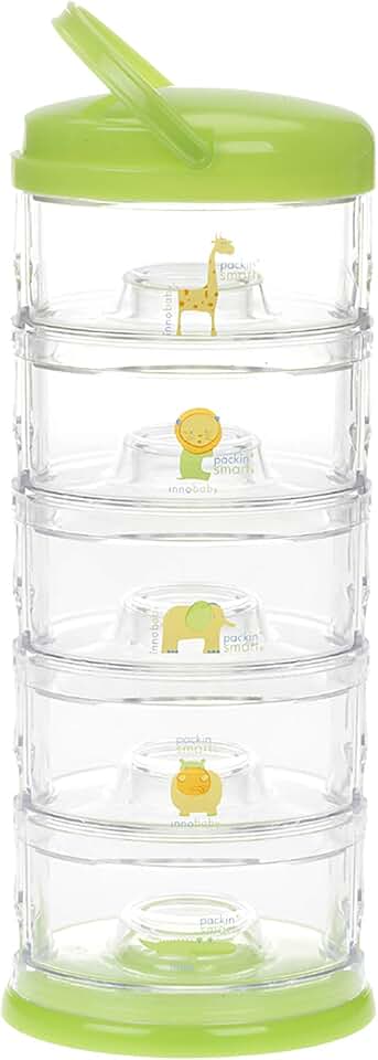 Stackable Portable Storage for Baby Snacks and Formula