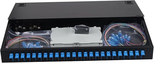 24-Port Singlemode Fiber Enclosure with Splice Trays