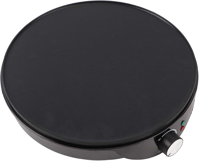 Non-stick Electric Crepe Maker with Batter Spreader