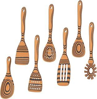 7-Piece Heat-Resistant Wooden Kitchen Utensil Set