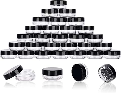 200 Mini 3g Sample Jars with Lids and Spatulas