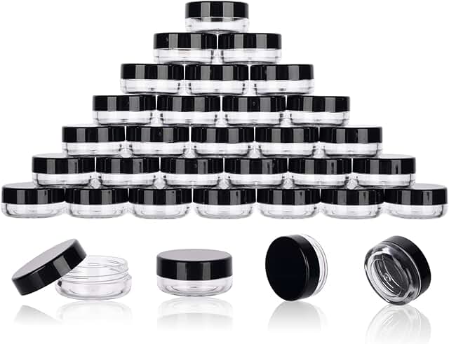 200 Mini 3g Sample Jars with Lids and Spatulas