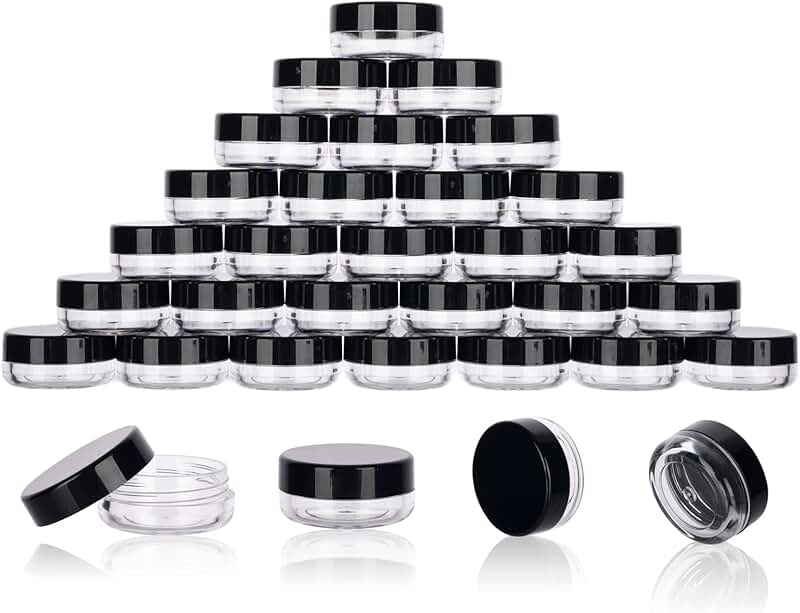 200 Mini 3g Sample Jars with Lids and Spatulas