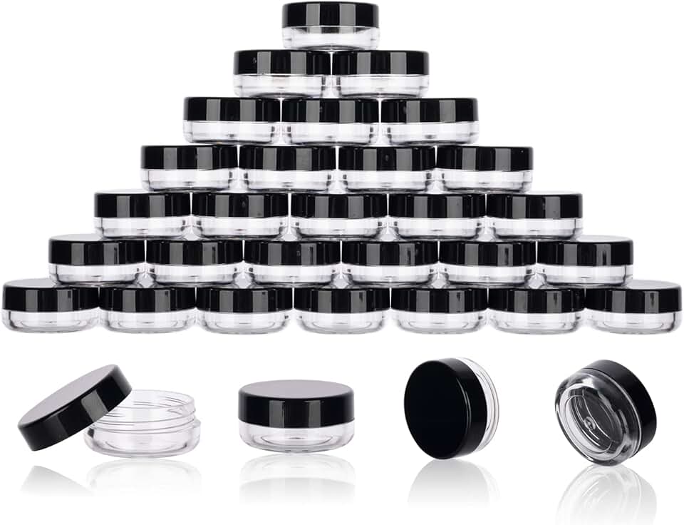 200 Mini 3g Sample Jars with Lids and Spatulas